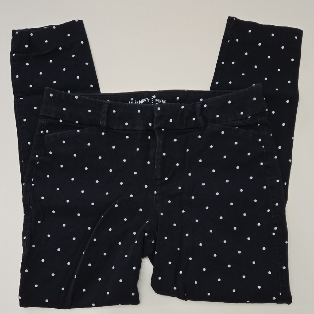 Old Navy Black Polka Dot Leggings